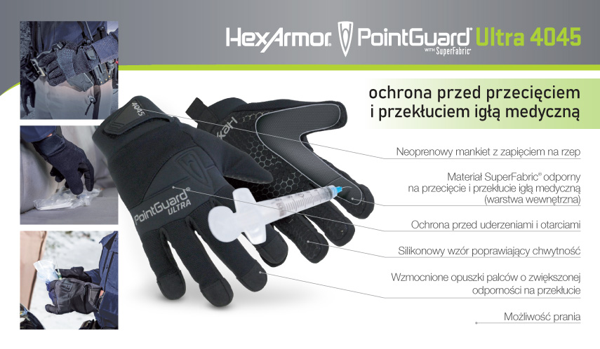 Rękawice HexArmor 4045