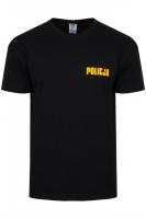 Obrazek dla: Tshirt czarny z żółtymi napisami POLICJA