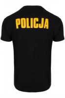 Obrazek 2 dla: Tshirt czarny z żółtymi napisami POLICJA