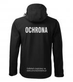 Obrazek 2 dla: Softshell czarny z napisami OCHRONA