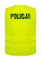 Obrazek 2 dla: Kamizelka żółta odblaskowa POLICJA bez odblaskowej lamówki